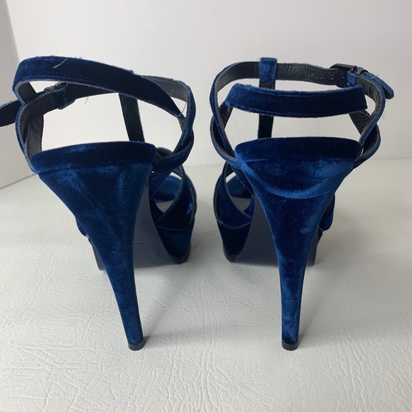 YSL Blue Tribute Heels “SOLD” - Picture 7 of 7